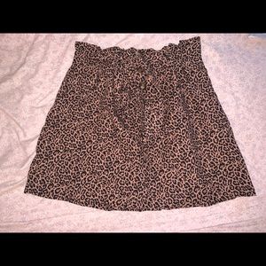 NWT american eagle paper bag cheetah skirt